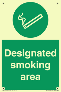 Designated smoking area